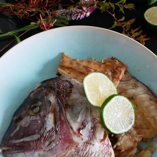 へべすの皮で煮詰める芳醇な鯛のあら炊き